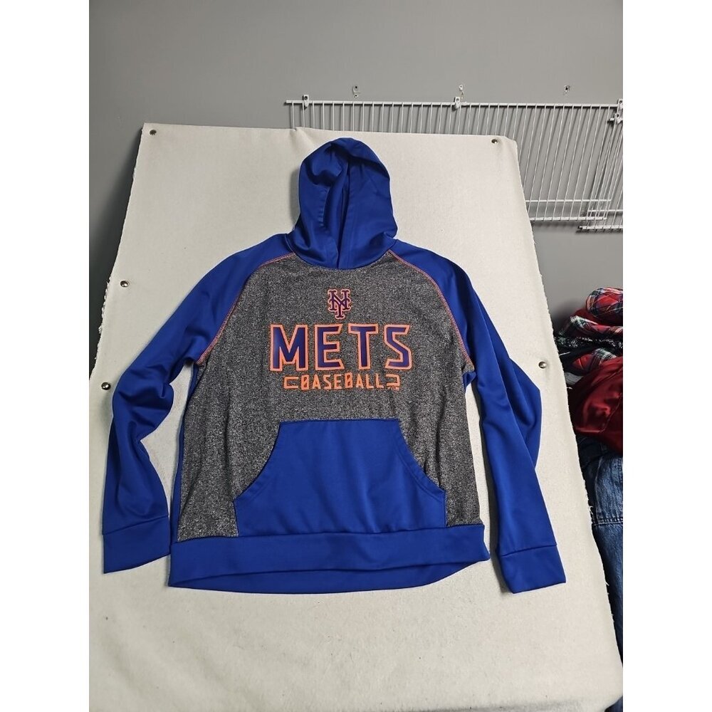 New York Mets - Fanatics Brand - Blue & Gray Hoodie - Men's Size XL